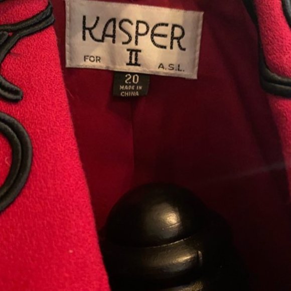 Vintage Kasper ASL women's long jacket size 20 NWT - Picture 8 of 9